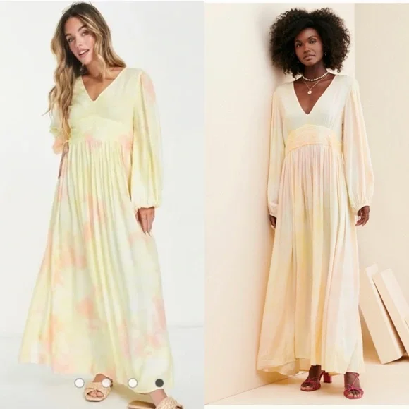 RAGA Sunsets By The Beach Tie Dye Maxi Dress XS - Picture 2 of 12